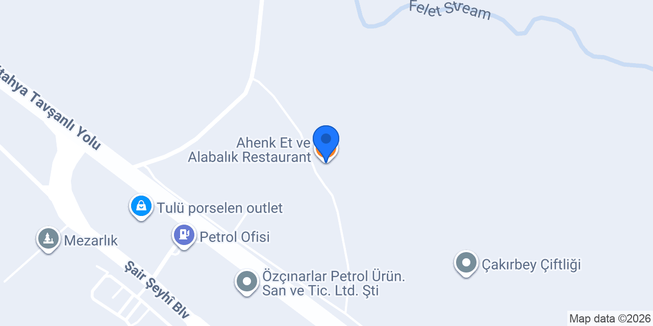 Ahenk Et ve Alabalık Restaurant konumu