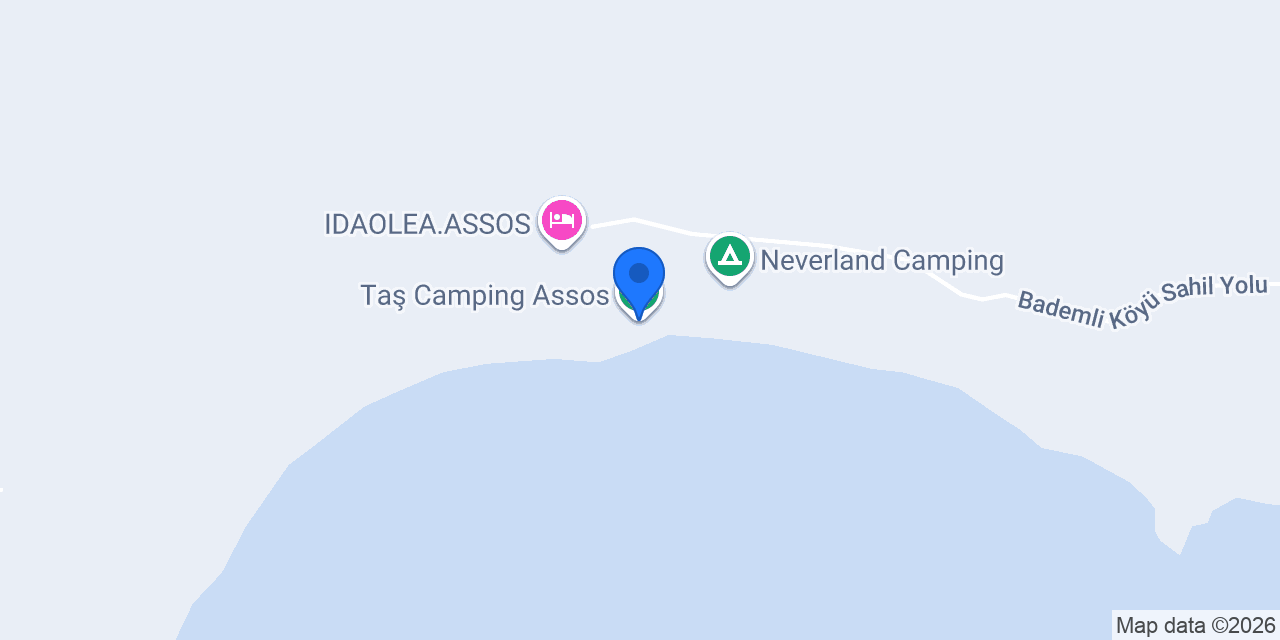 Taş Camping Assos konumu
