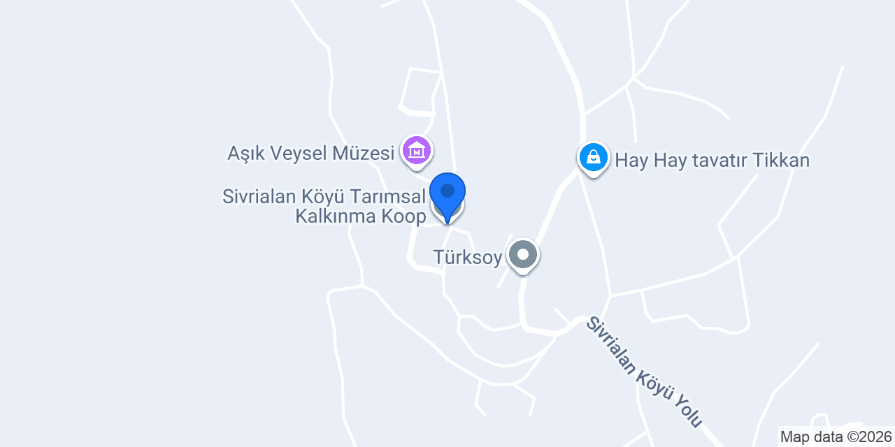 Sivrialan Köyü Tarımsal Kalkınma Koop. konumu