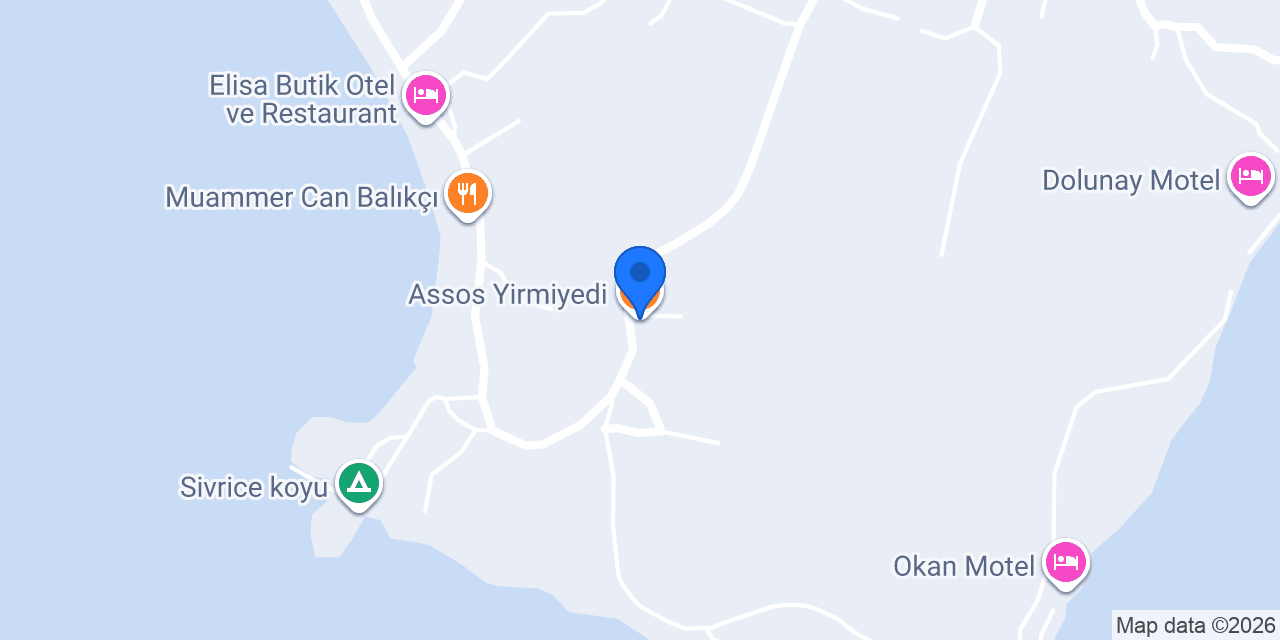 Assos Yirmiyedi konumu