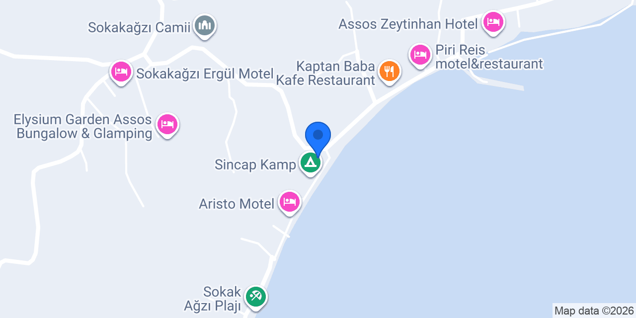 Ege Motel konumu