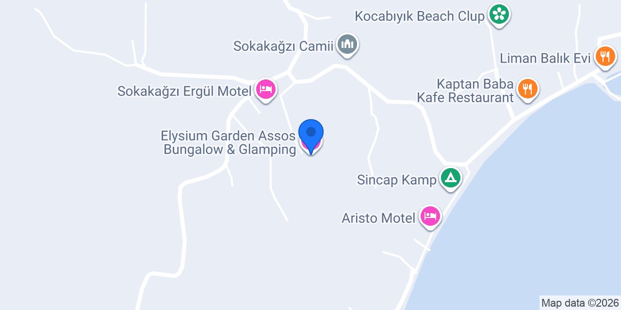 Elysium Garden Assos Bungalow & Glamping konumu