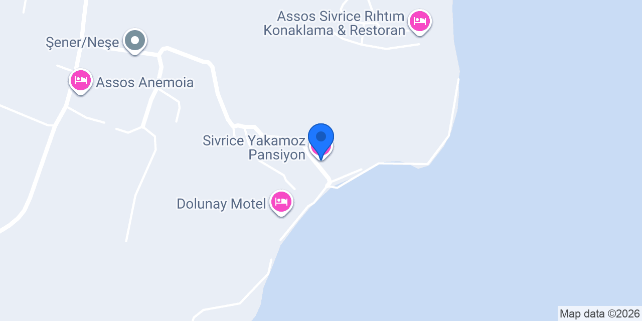 Sivrice Yakamoz Pansiyon konumu