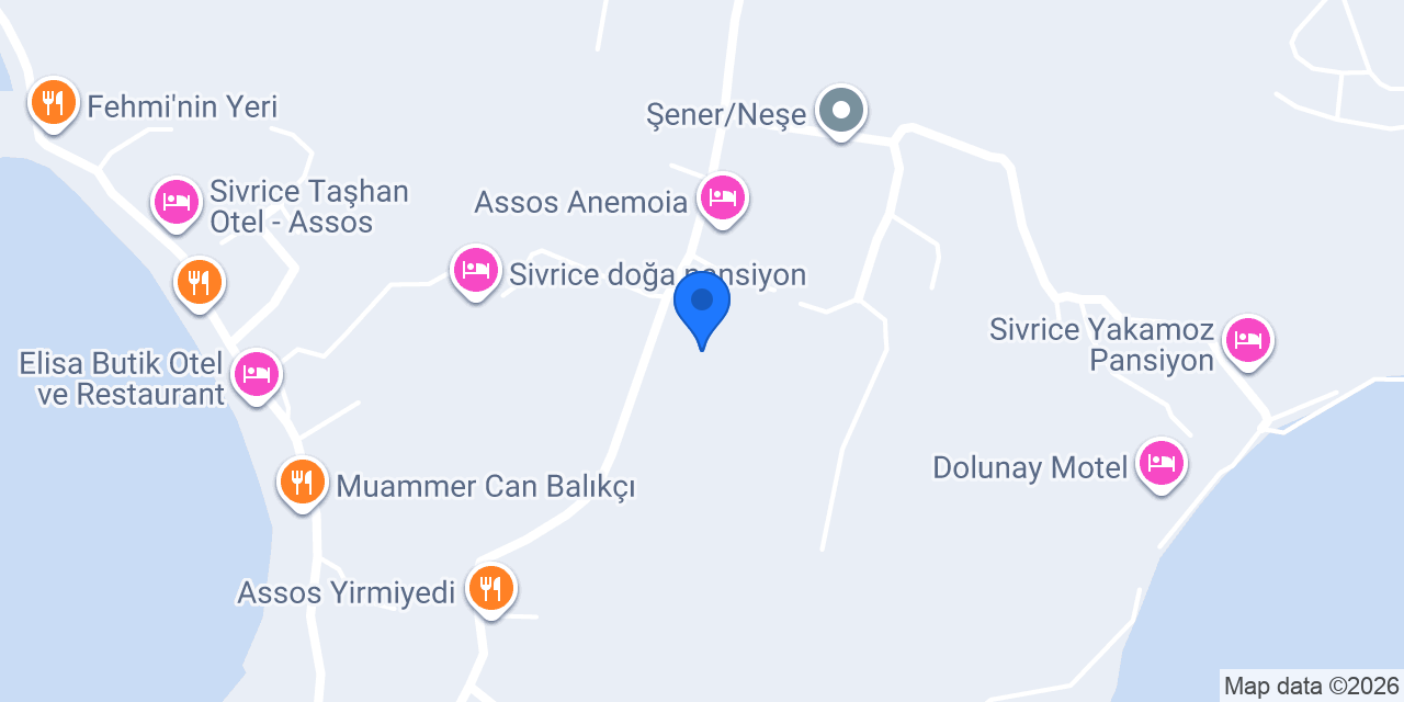 Ege Evi Pansiyon konumu