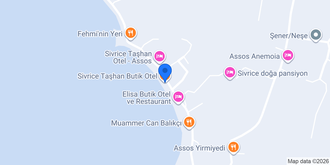 Sivrice Taşhan Butik Otel konumu