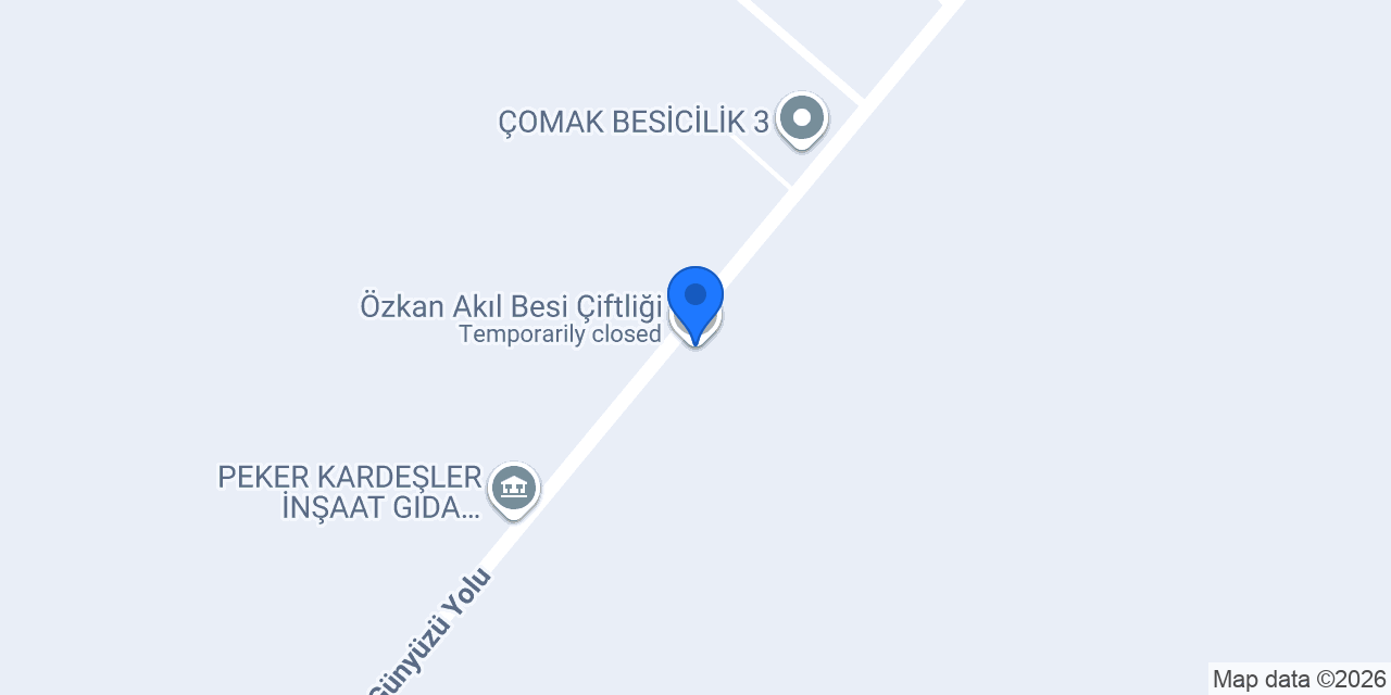 Özkan Akıl Besi Çiftliği konumu