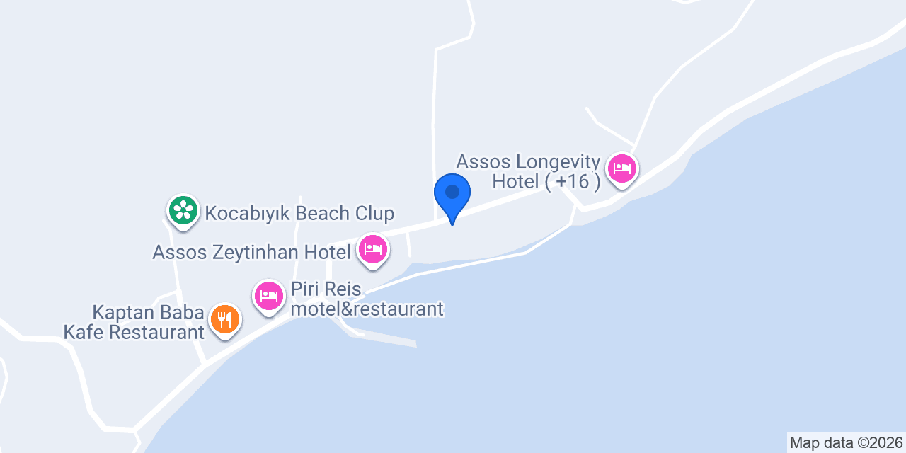 Assos Gül Pansiyon konumu