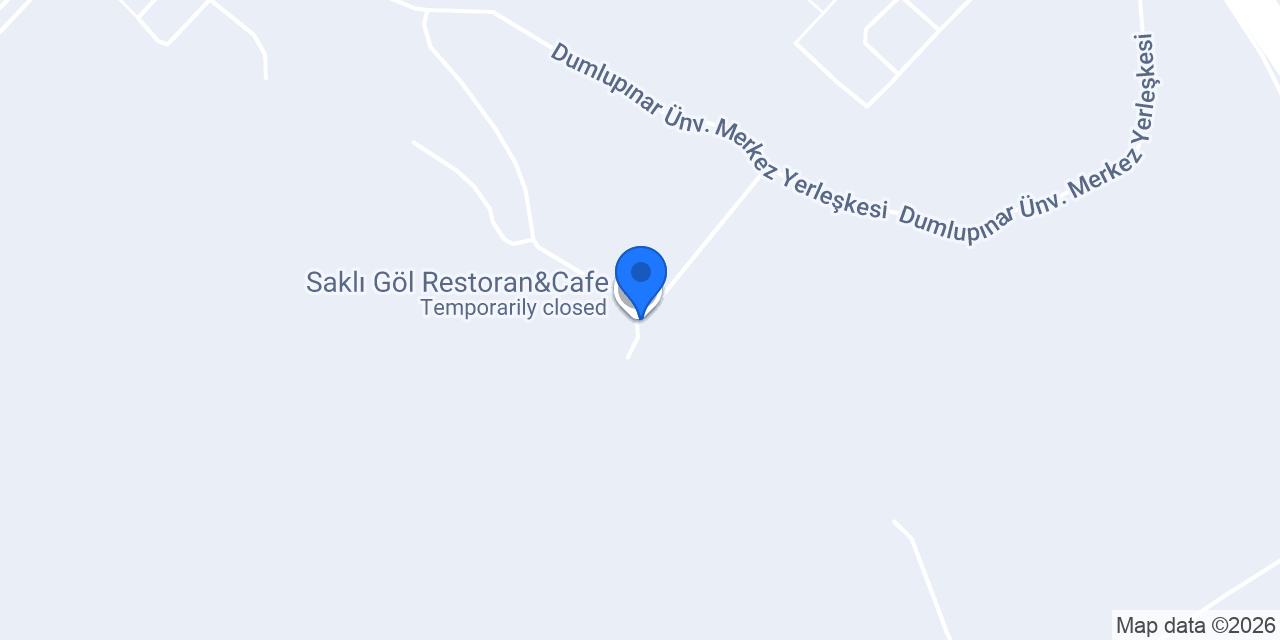 Saklı Göl Restoran&Cafe konumu