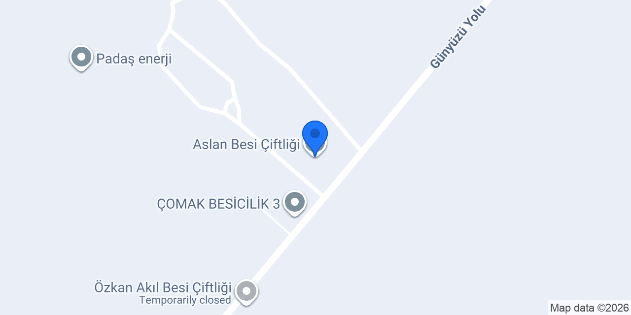 Aslan Besi Çiftliği konumu