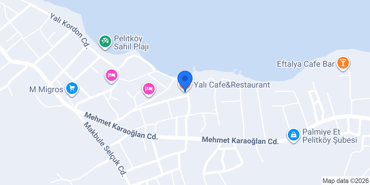Yalı Cafe&Restaurant konumu