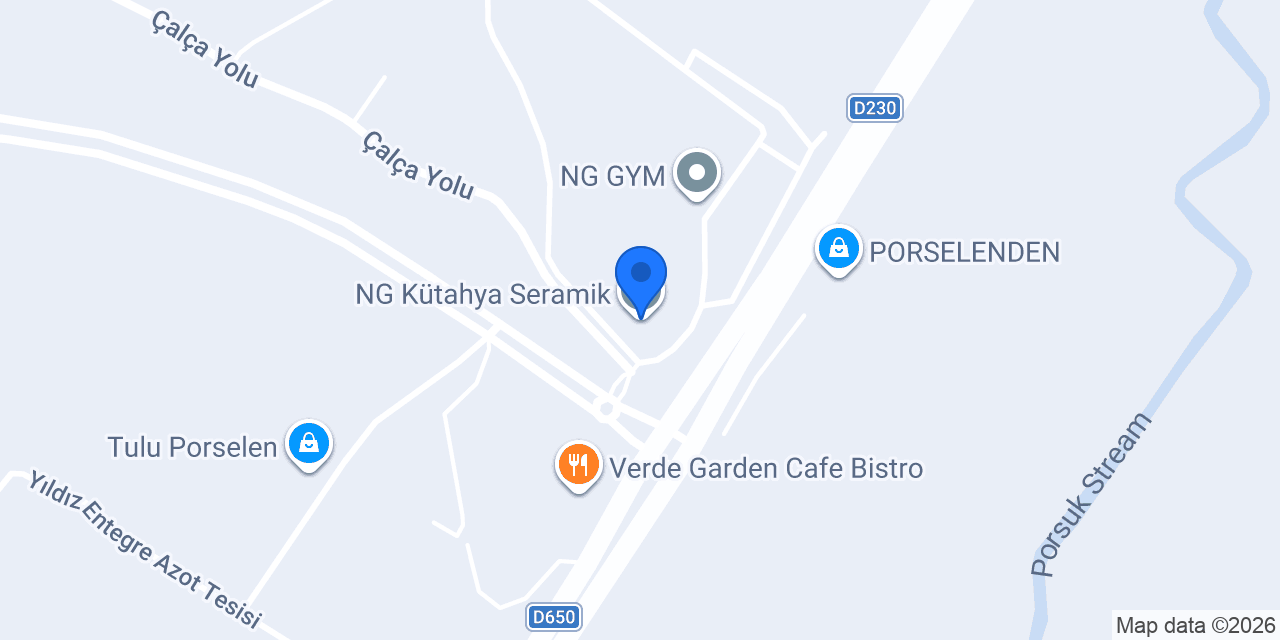 NG Kütahya Seramik konumu