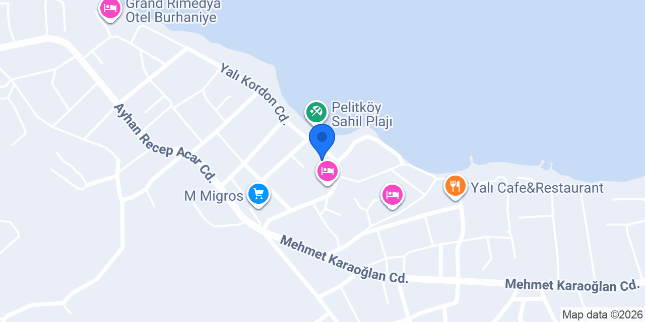 Yalı Pansiyon konumu
