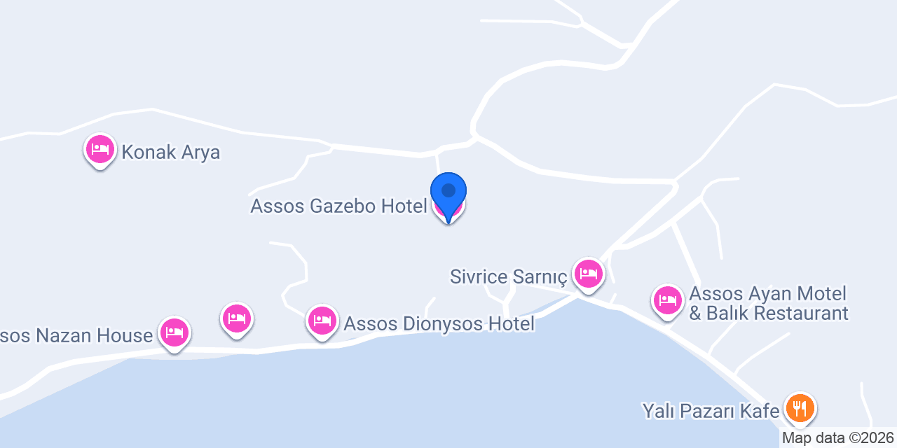 Assos Gazebo Hotel konumu