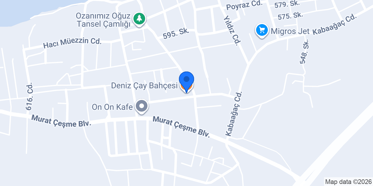 Deniz Çay Bahçesi konumu