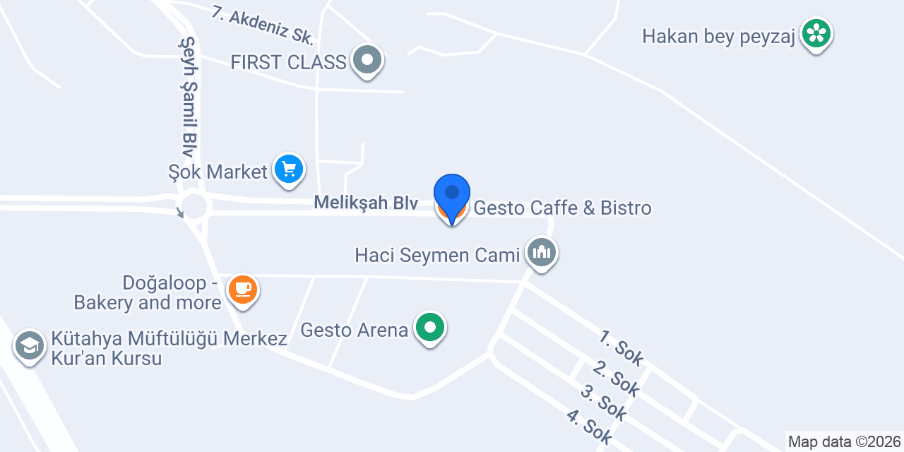 Gesto Caffe & Bistro konumu