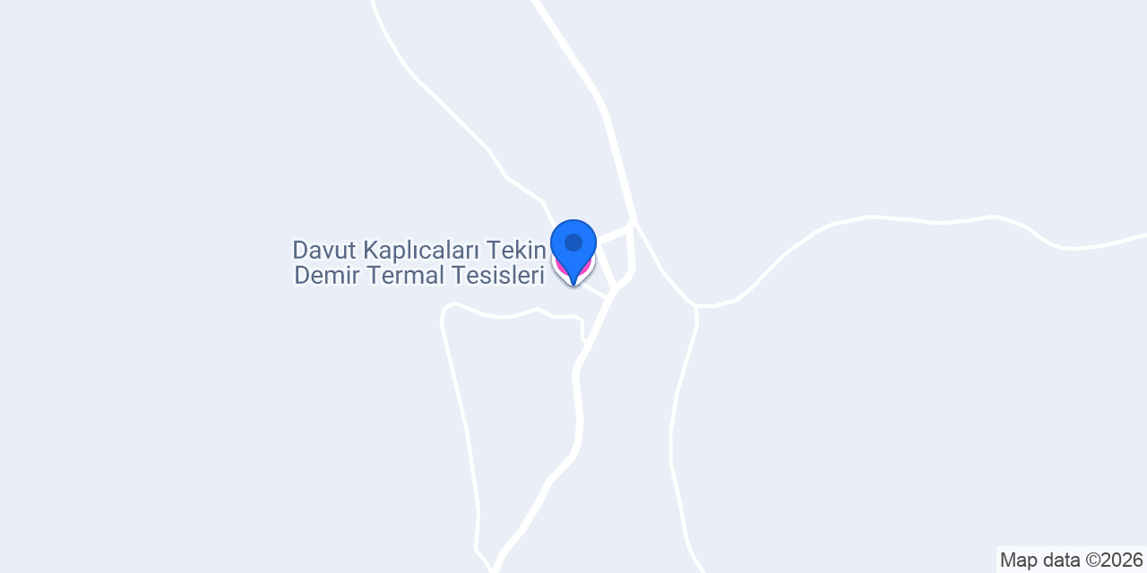 Davut Kaplıcaları Tekin Demir Termal Tesisleri konumu