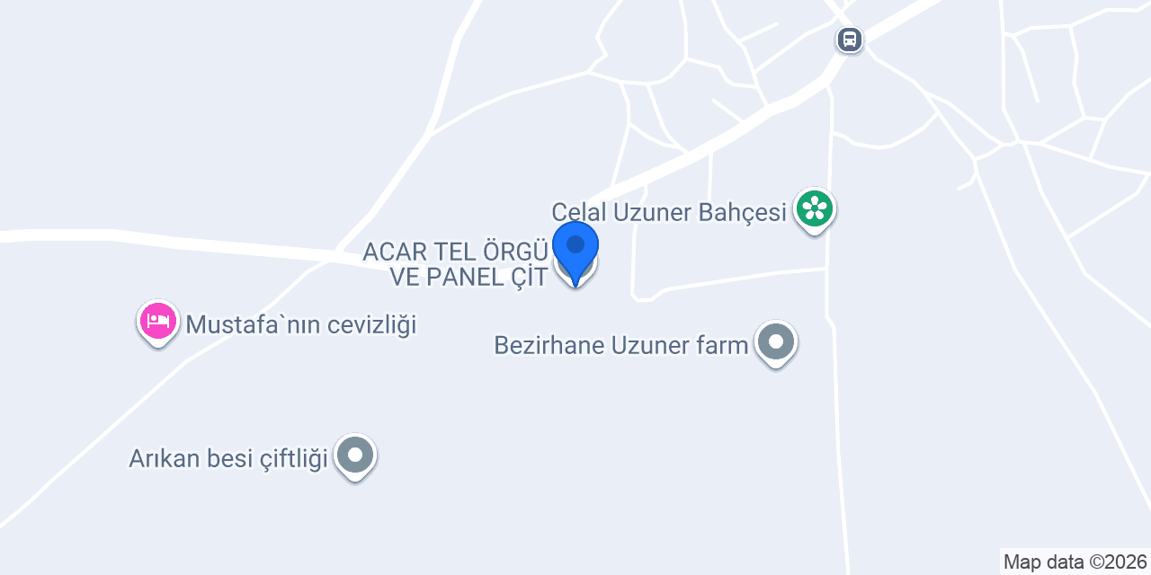 ACAR TEL ÖRGÜ VE PANEL ÇİT konumu