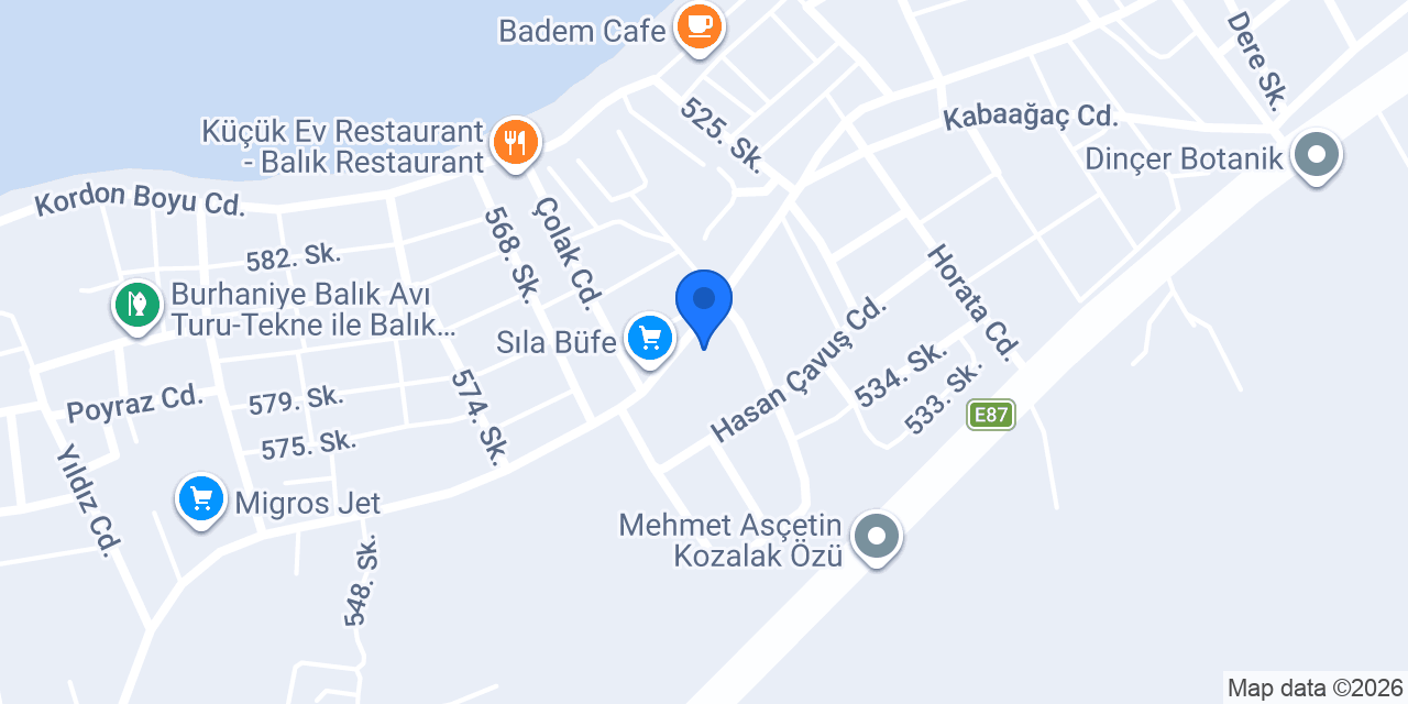 Terzioğlu Yapı Tasarım konumu