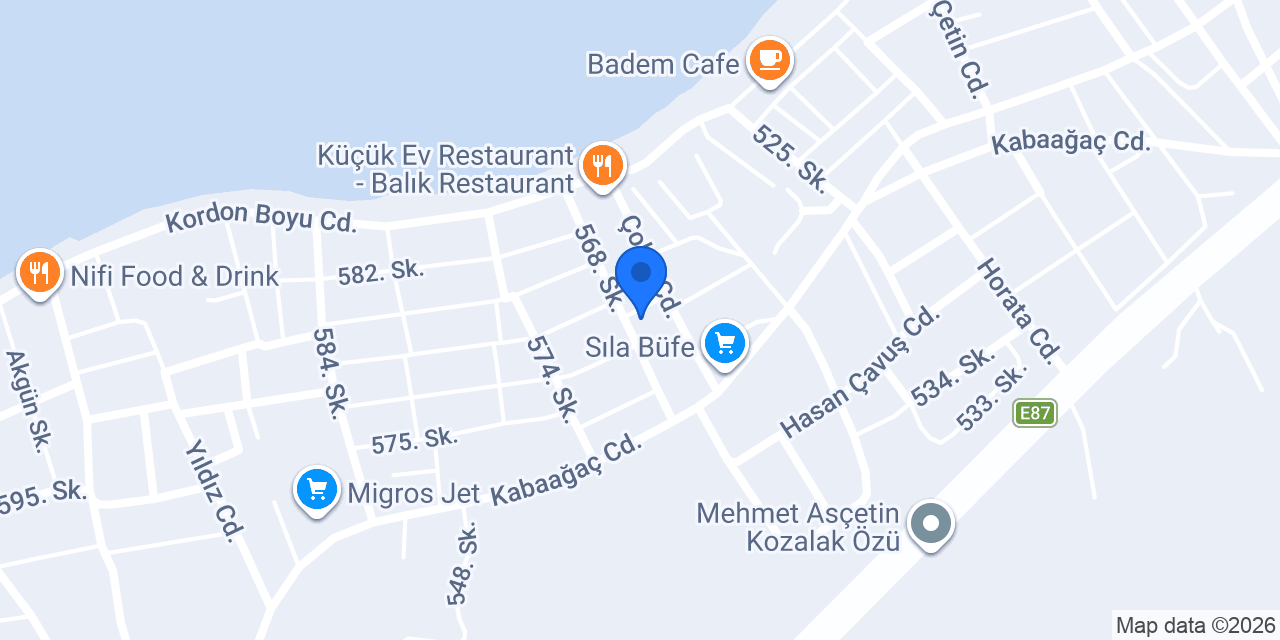 Küçük Ev Villa Pansiyon konumu