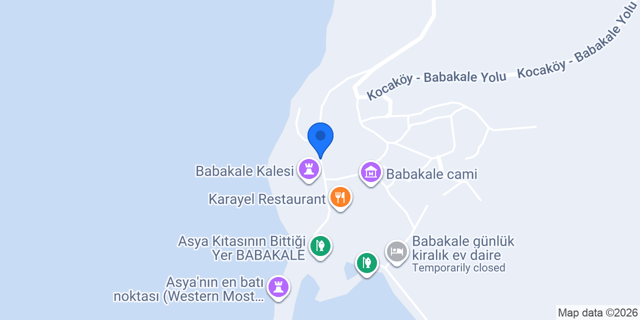 Babakale Kaleder Kafe ( Cafe ) konumu