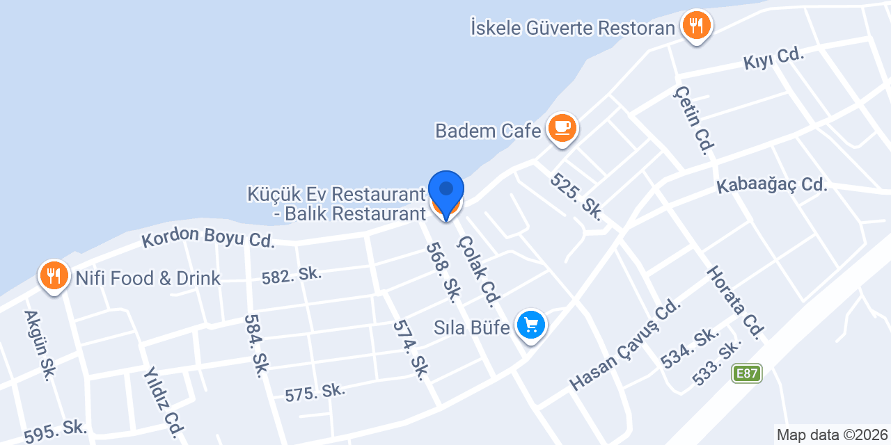 Küçük Ev Restaurant - Balık Restaurant konumu