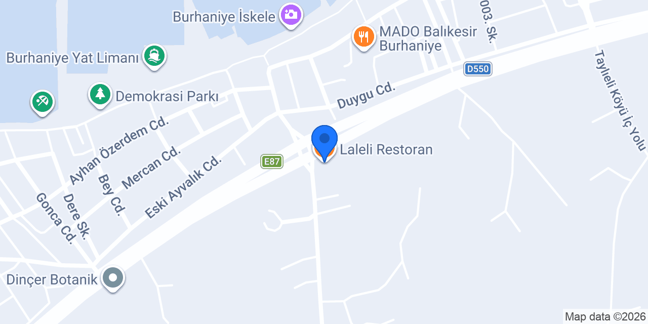 Laleli Restoran konumu