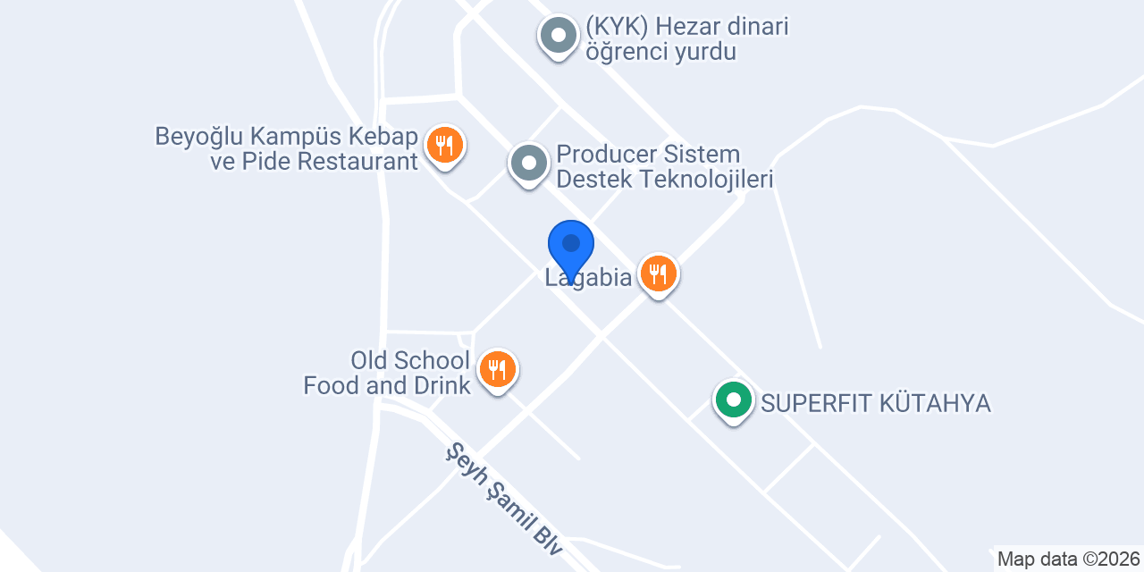 Pasaport Pizza Kirazpınar Kampüs konumu