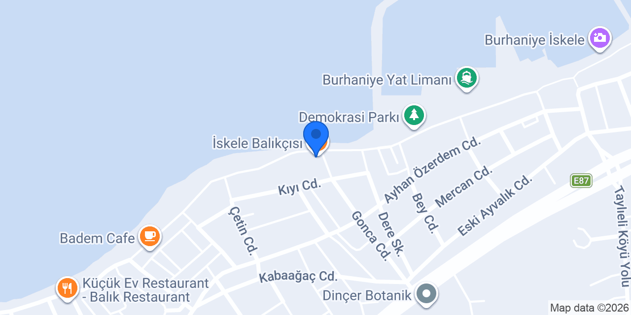 Jako Kafe Burhaniye İskele konumu