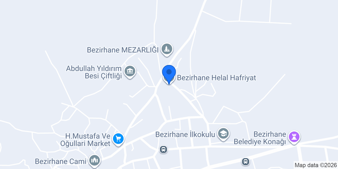 Bezirhane Helal Hafriyat konumu