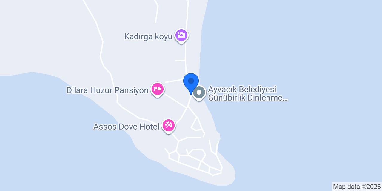 Assos Lion Beach konumu