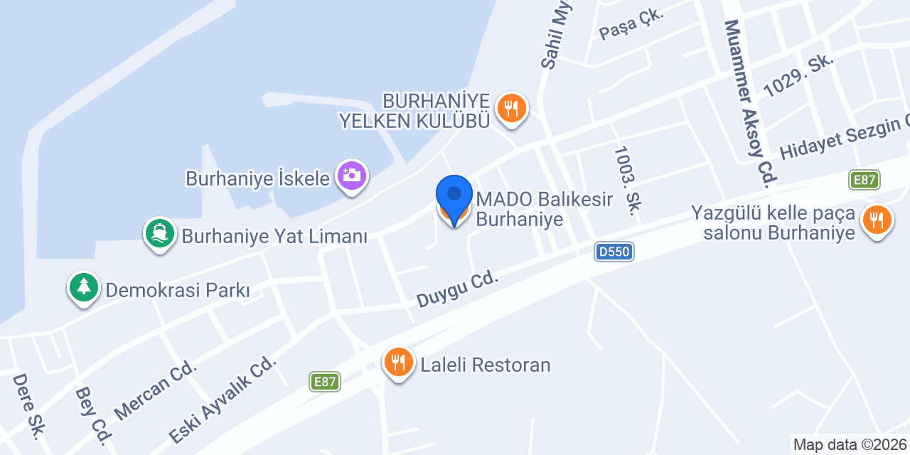 MADO Balıkesir Burhaniye konumu