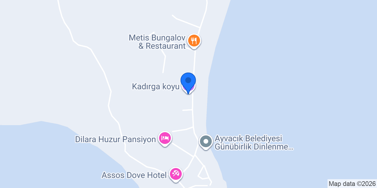 Assos Kadırga Otel Restaurant & Beach konumu