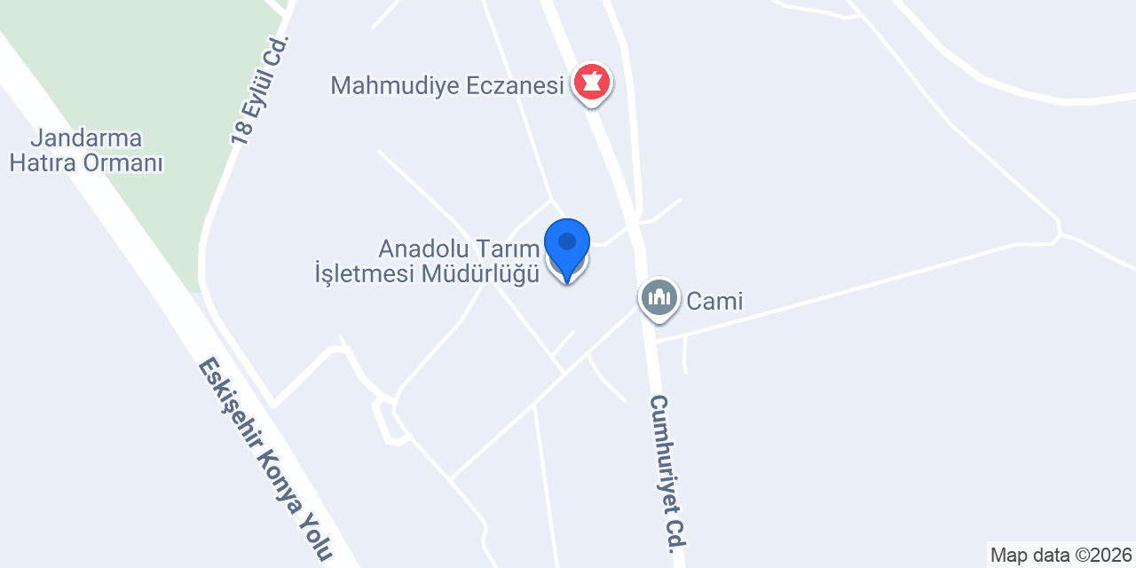 Anadolu Tarım İşletmesi Müdürlüğü konumu