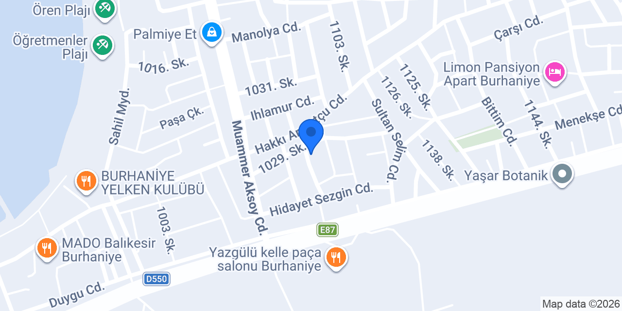 Bade Apart Pansiyon konumu