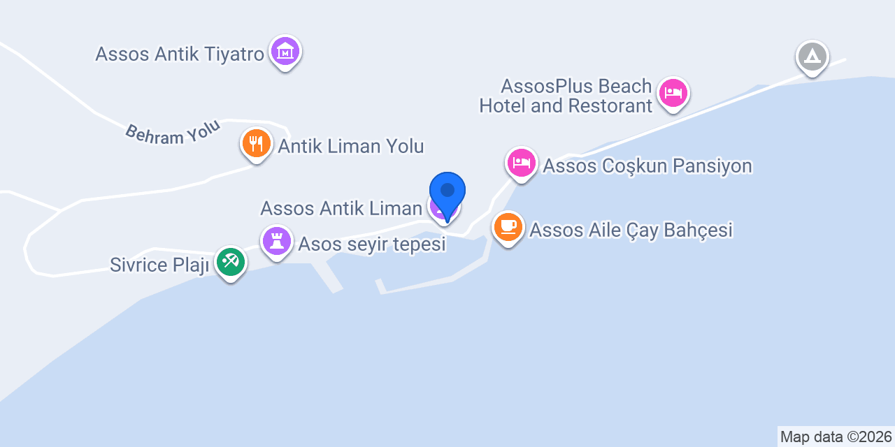 Assos Behram Hotel konumu