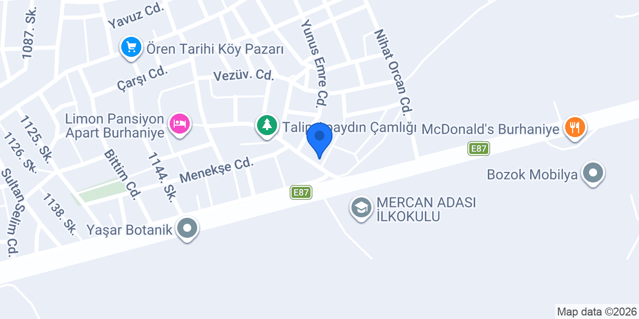 Gümüş su Mercan Ticaret konumu
