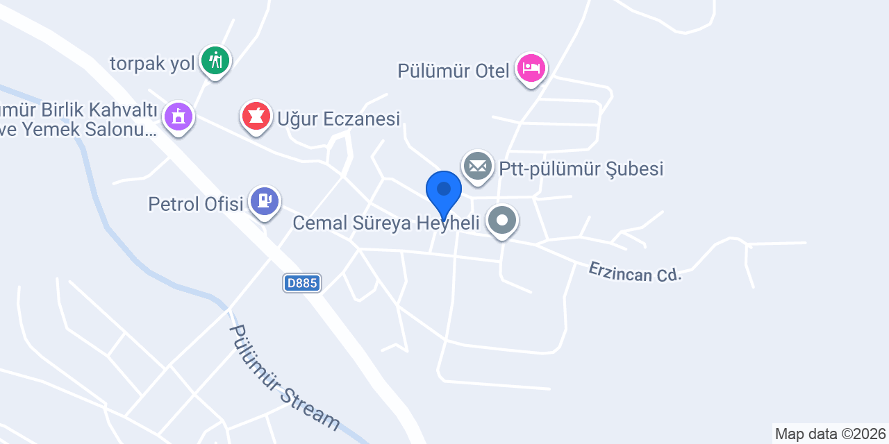 Pülümür Öğretmenevi konumu