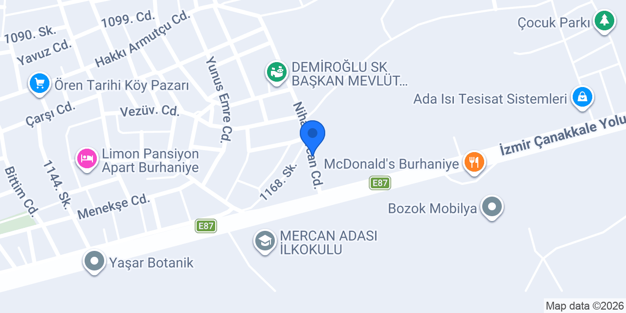 Kurbanoğlu Yapı konumu