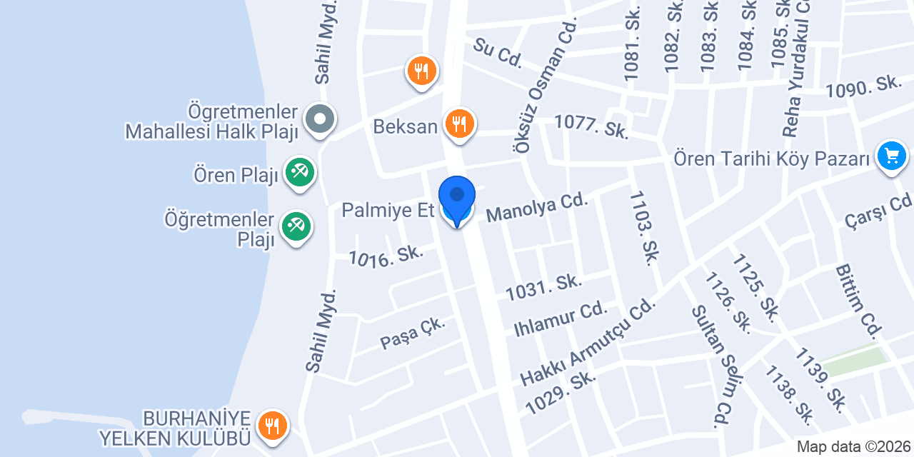 Palmiye Et konumu