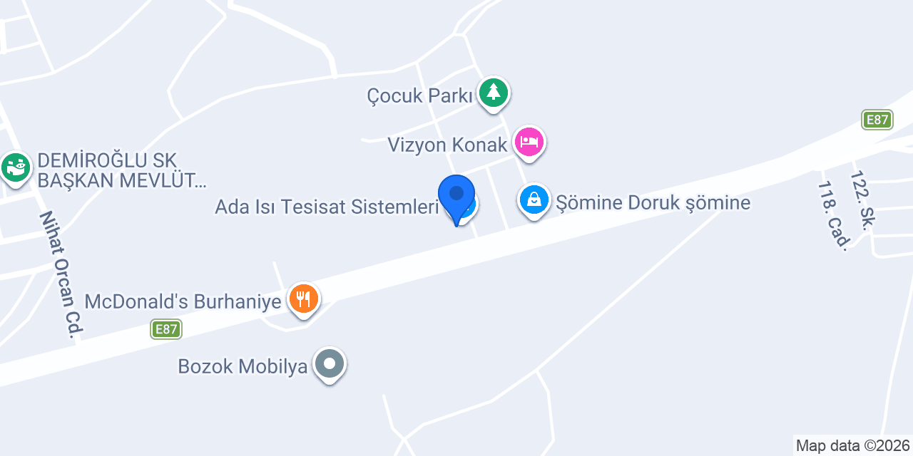 Klas Şömine konumu