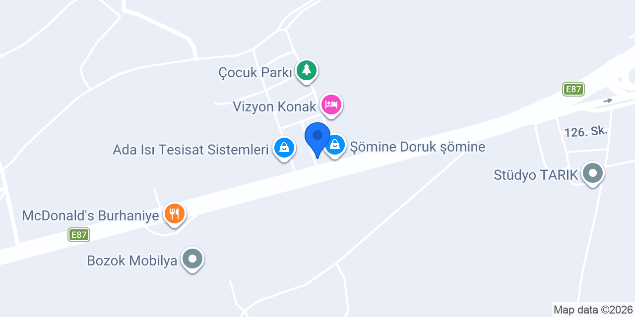 Dekor Şömine konumu