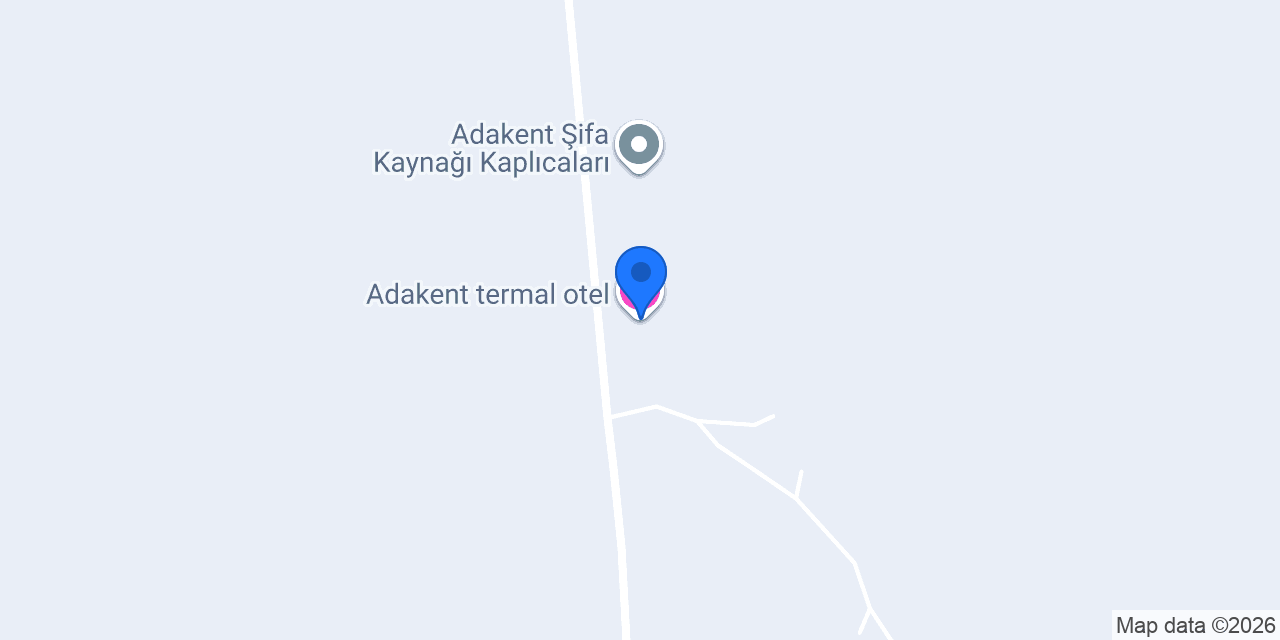Adakent termal otel konumu