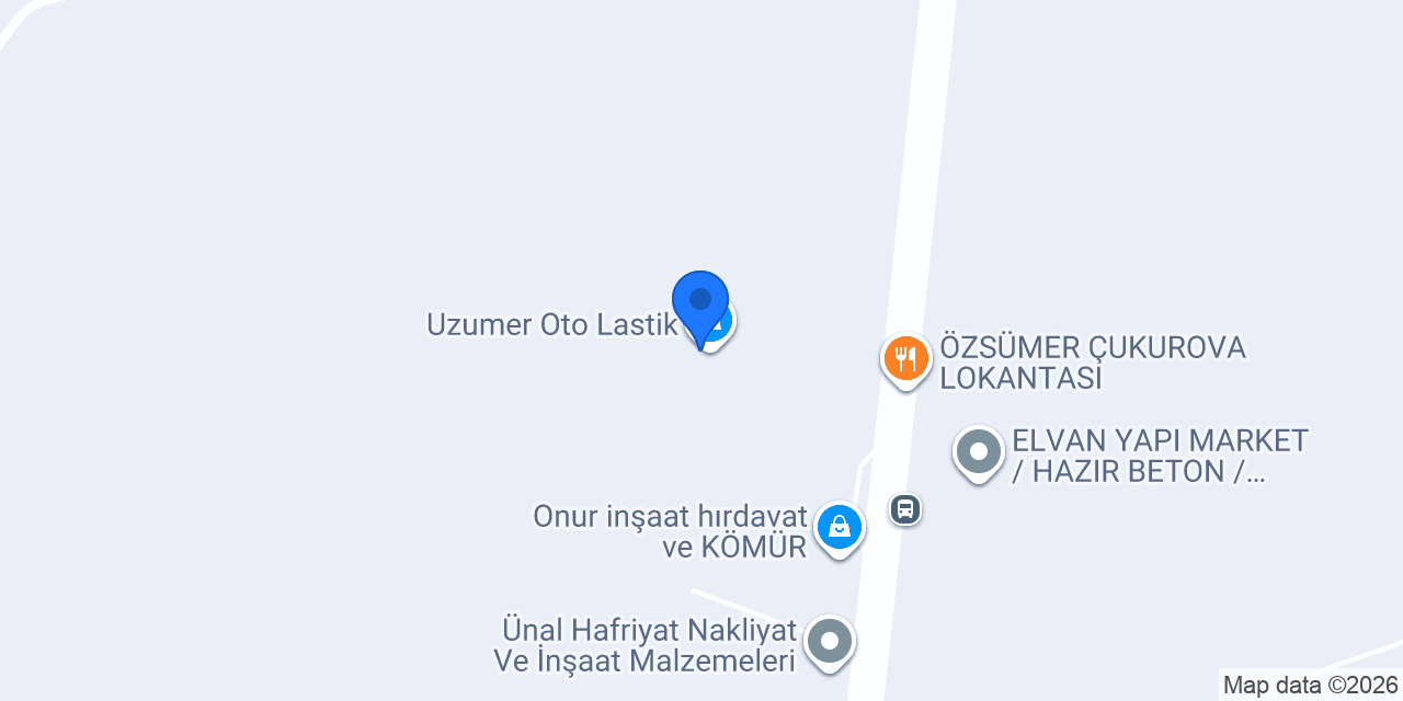 Uzumer Oto Lastik konumu