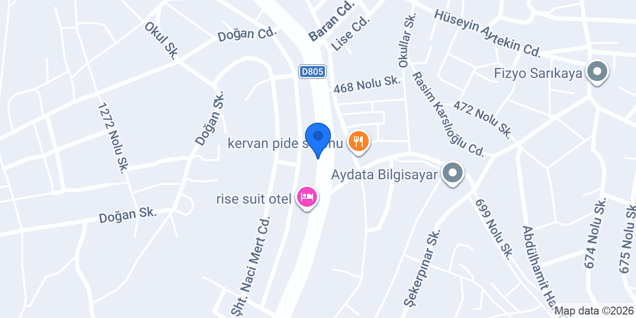 Şimşeker Otomotiv konumu