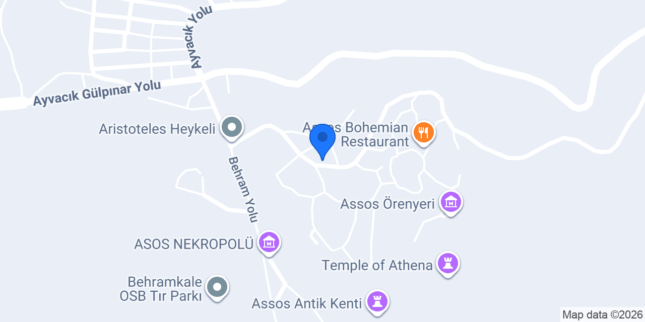 KAHVASSOS | Assos Cafe konumu