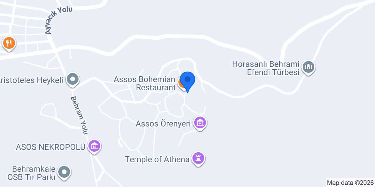Assos Saklıbahçe Dondurma&Cafe konumu