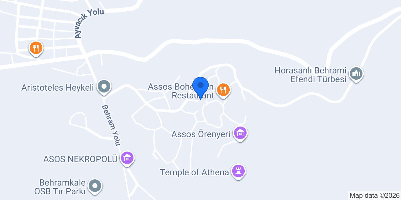 İdasos Taş Odalar konumu