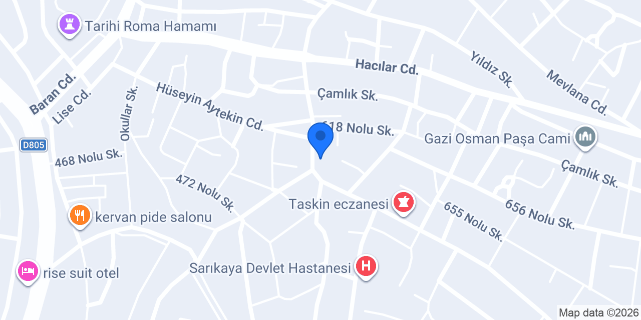 Fizyo Sarıkaya konumu