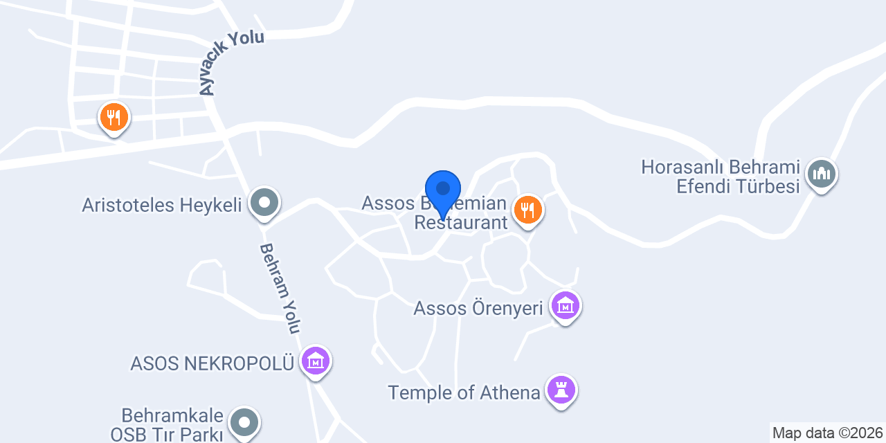 Assos Ehli Keyf Cafe (Behramkale) konumu
