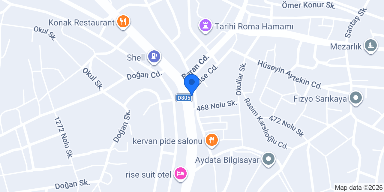 Merkez Yenidoğan Cami konumu